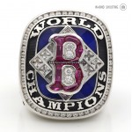 2004 Boston Red Sox World Series Ring (Silver-C.Z. Logo)